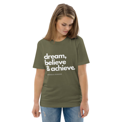 E&P™ "Dream, Believe & Achieve" Women's Organic Cotton T-Shirt