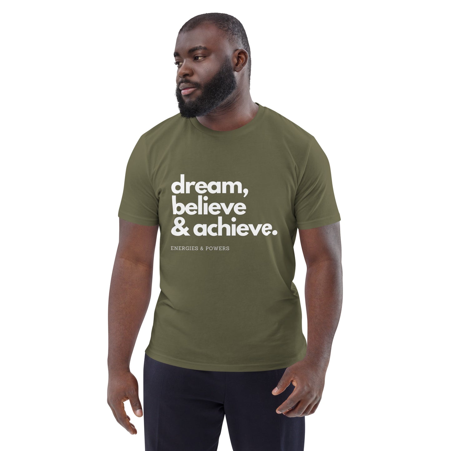 E&P™ "Dream, Believe & Achieve" Men's Organic Cotton T-Shirt