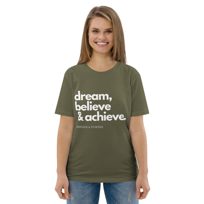 E&P™ "Dream, Believe & Achieve" Women's Organic Cotton T-Shirt