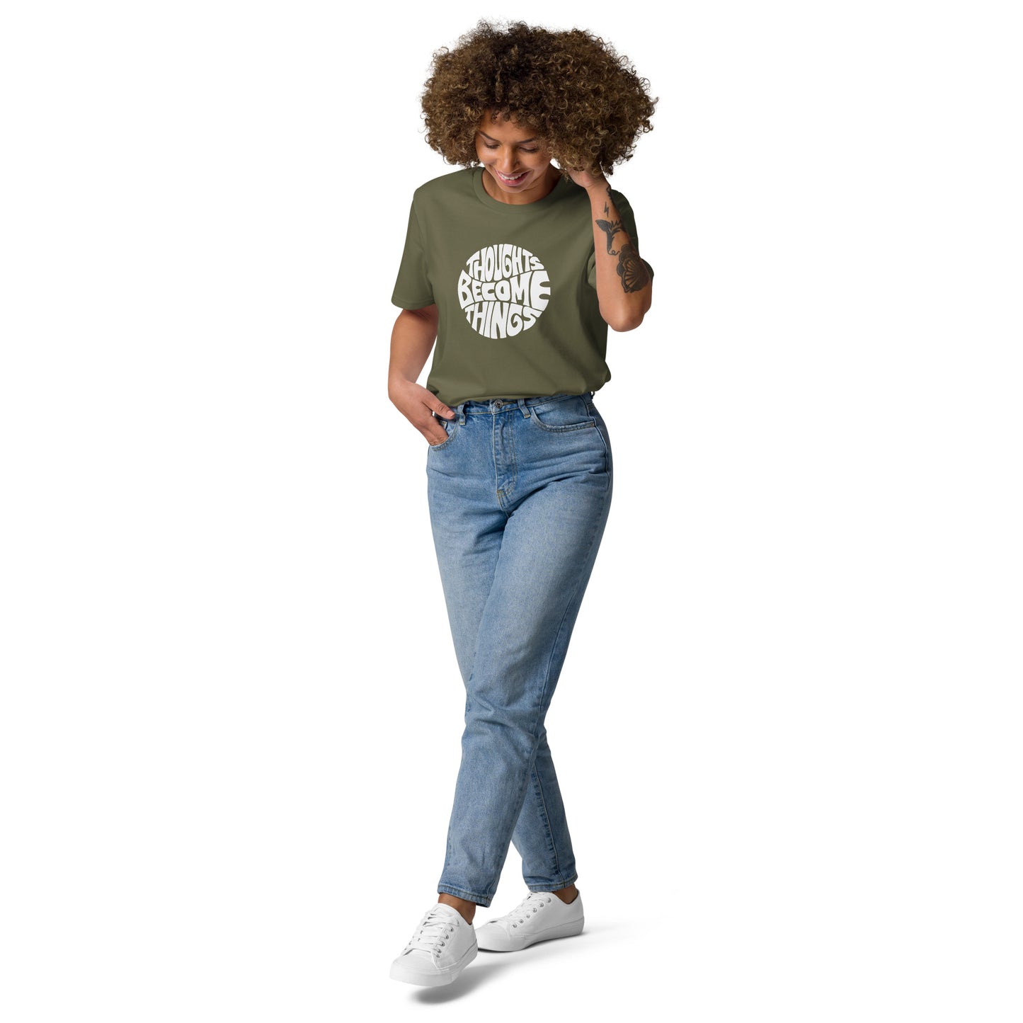 E&P™ "Thoughts Become Things" Women's Organic Cotton T-Shirt