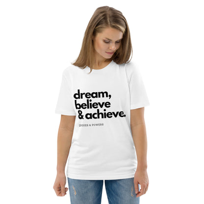 E&P™ "Dream, Believe & Achieve" Women's Organic Cotton T-Shirt