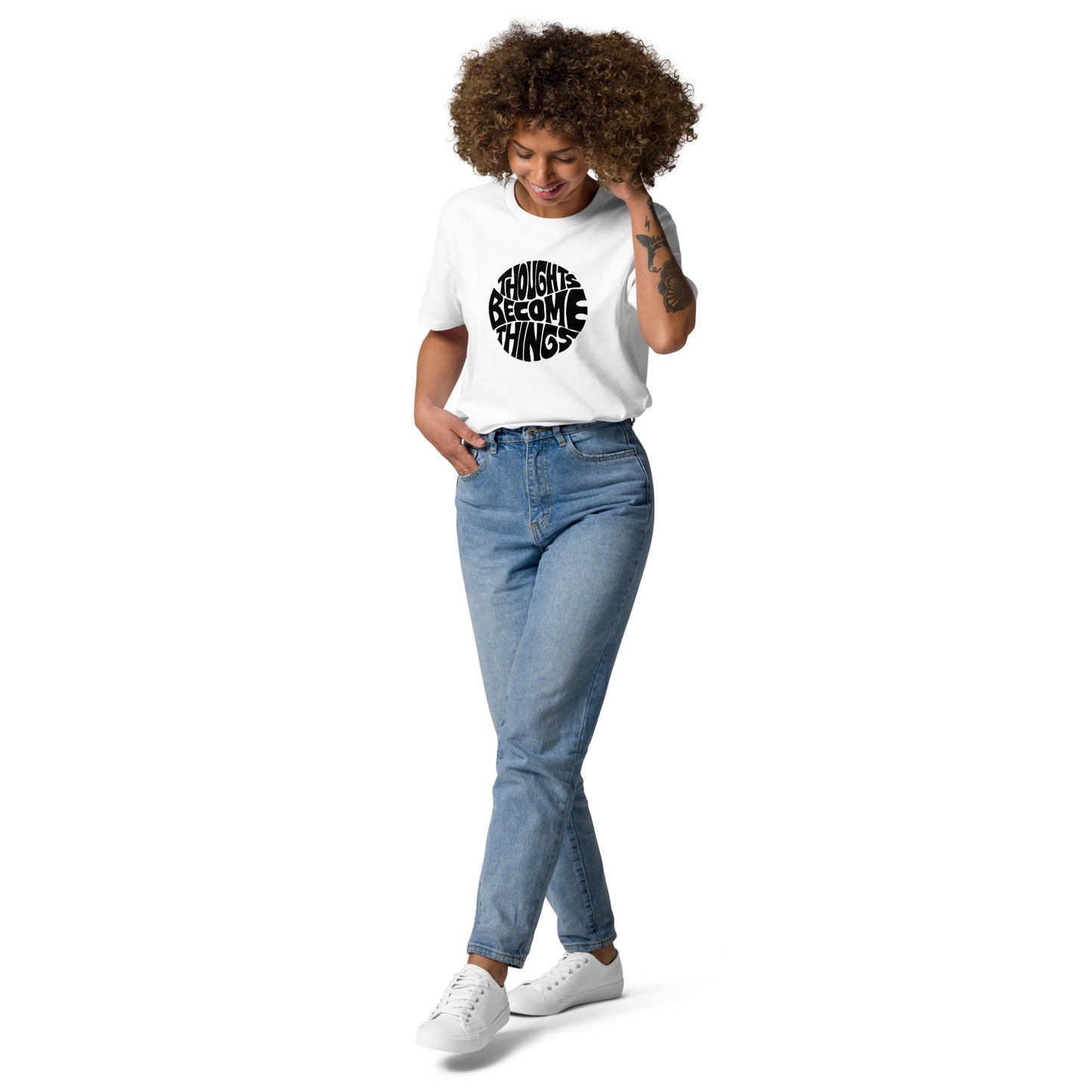 E&P™ "Thoughts Become Things" Women's Organic Cotton T-Shirt