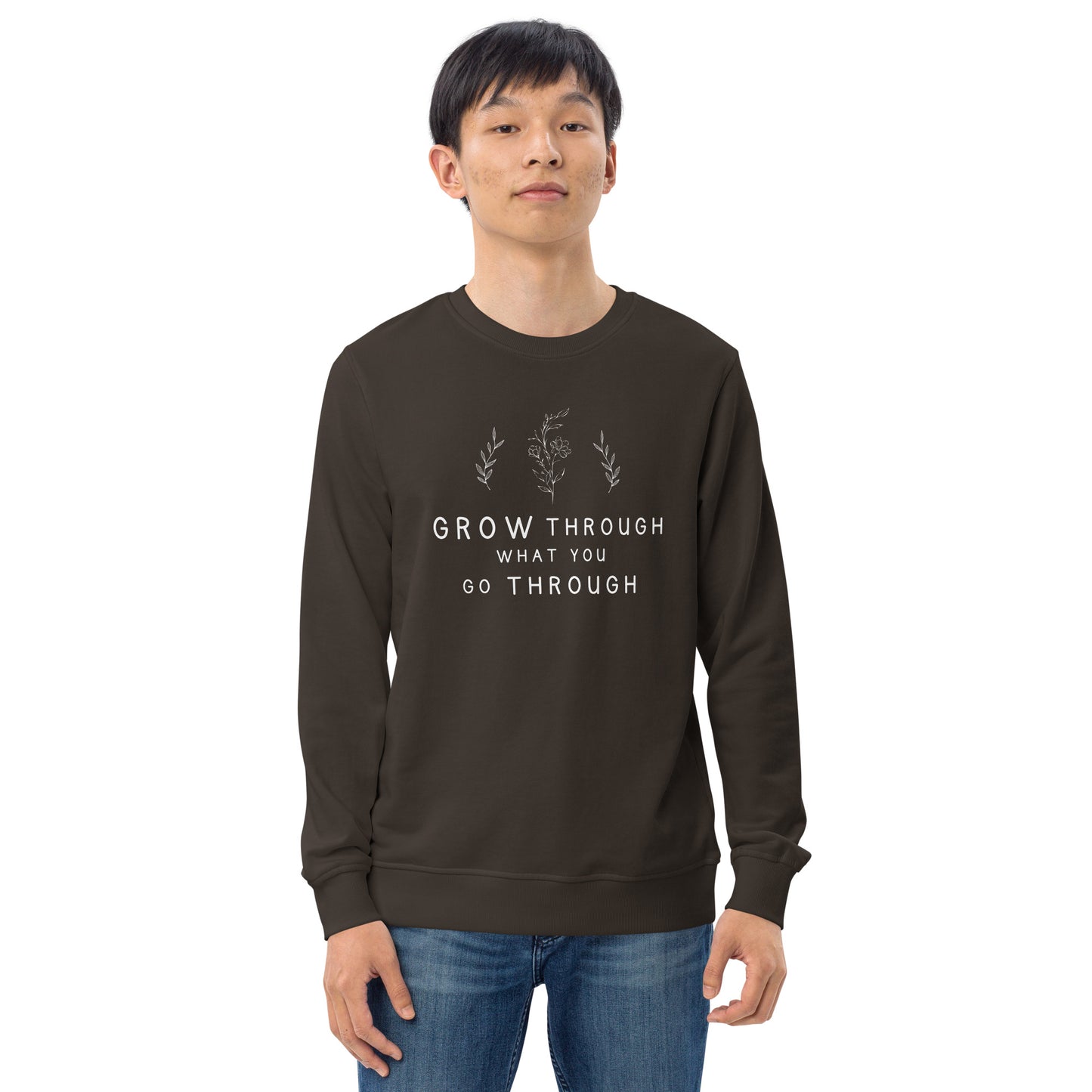 E&P™ "Grow Through What You Go Through" Men's Organic Sweatshirt